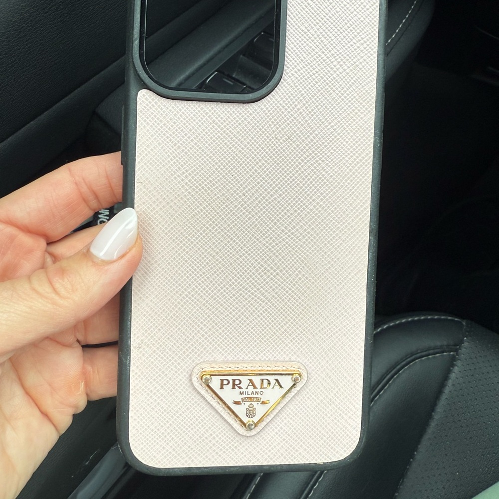 Prada Black and Pink Phone Case Sleek Design